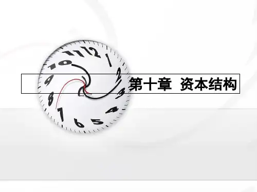 资本结构概述(PPT 89页)