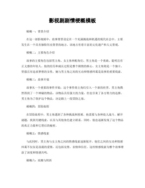 影视剧剧情梗概模板