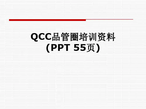 QCC品管圈培训资料(PPT 55页)