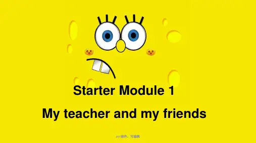 新外研版七年级英语上 Starter Module 1-4(精品课件)