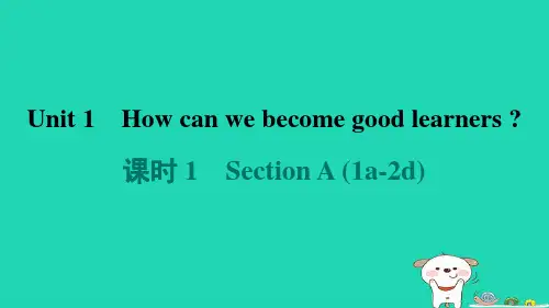 山西省九年级英语全册Unit1课时1SectionA1a_2d新版人教新目标版