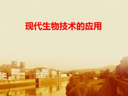 《现代生物技术的应用》PPT【精选推荐下载】