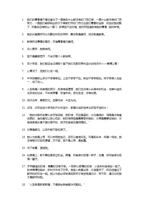 爱情公寓经典台词