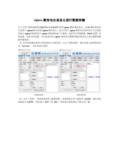 zigbee数传电台是怎么进行数据传输