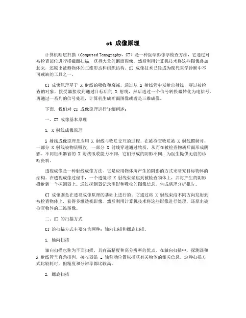 ct 成像原理
