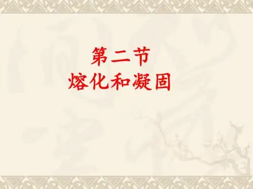 3.2熔化和凝固课件(共21张PPT)