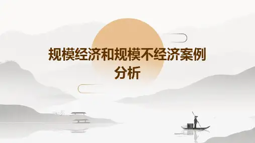 规模经济和规模不经济案例分析