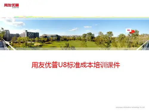 用友优普U8标准成本培训课件(完整版)