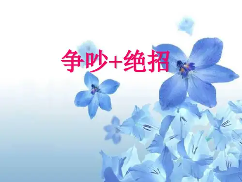 《争吵》+《绝招》第三课时课件