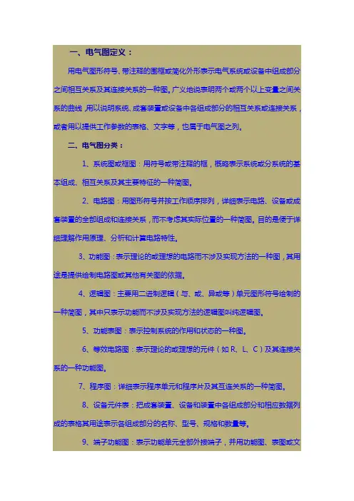 电气图纸说明a
