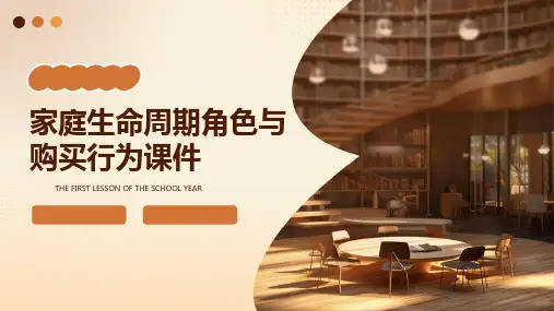 家庭生命周期角色与购买行为课件