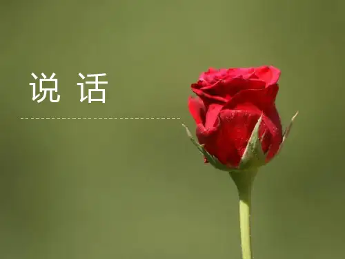 普通话教案11、说话