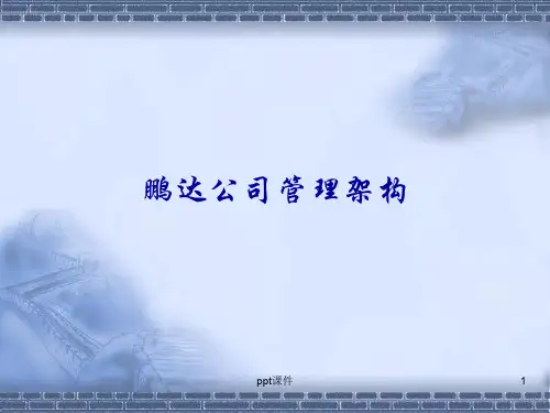 公司组织架构及工作职责  ppt课件