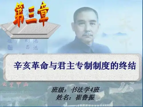 中国近代史纲要第三章崔鲁振
