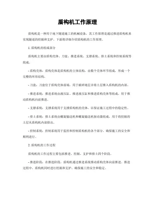 盾构机工作原理