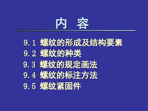 机械制图螺纹课堂PPT