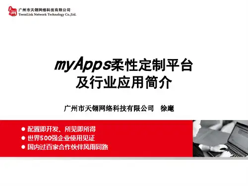 天翎流程管理软件工具myApps平台简介V2.4.2