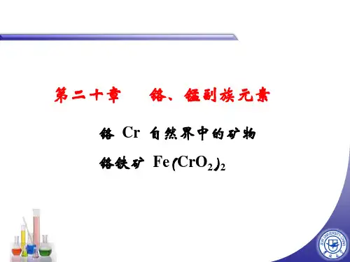 无机化学 铬单质及化合物的性质 PPT课件