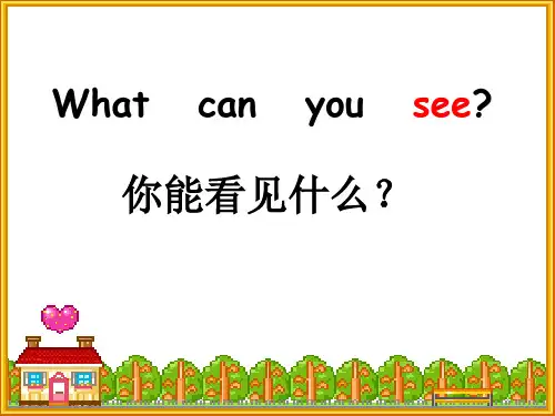 四年级英语下册课件-Unit 3 What can you see（38）-湘少版