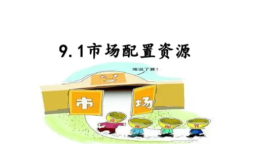 高中政治人教版必修一经济生活9.1市场配置资源 课件