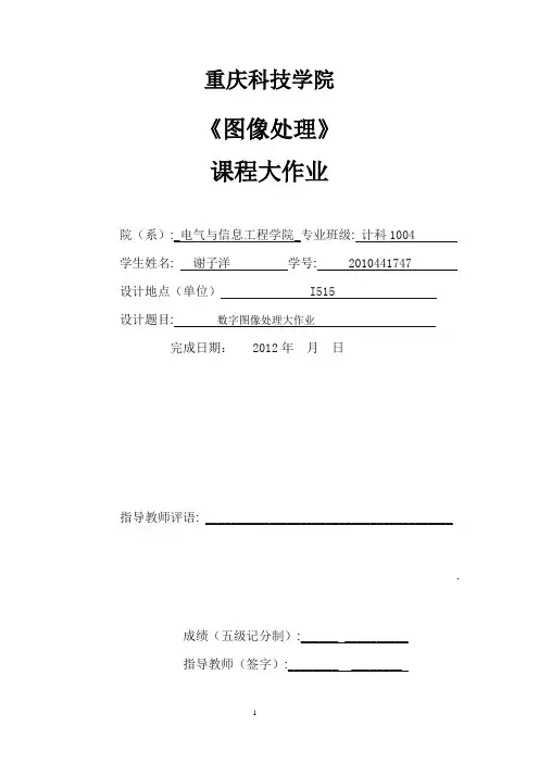 图像处理大作业