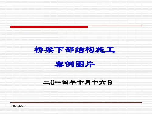 桥梁下部施工案例图片(PPT)