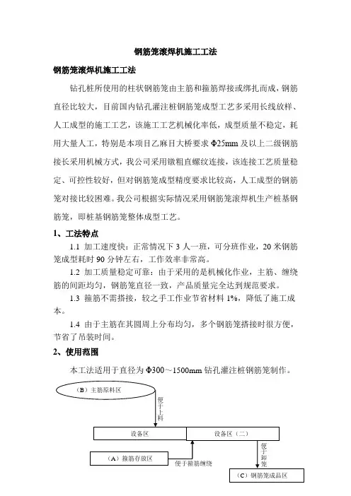 钢筋笼滚焊机施工工法