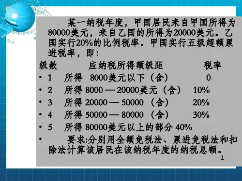 《国际税收课件》PPT课件_OK