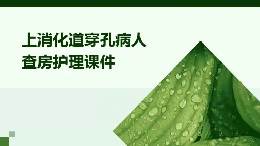 上消化道穿孔病人查房护理课件