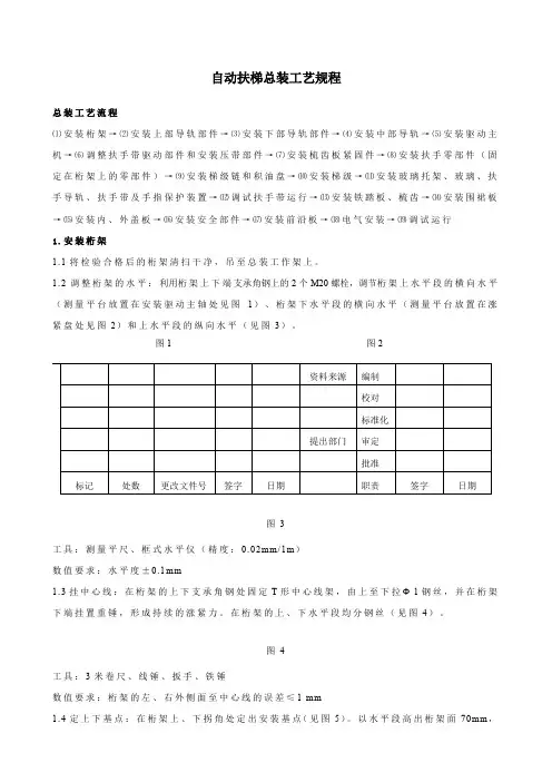 扶梯总装工艺