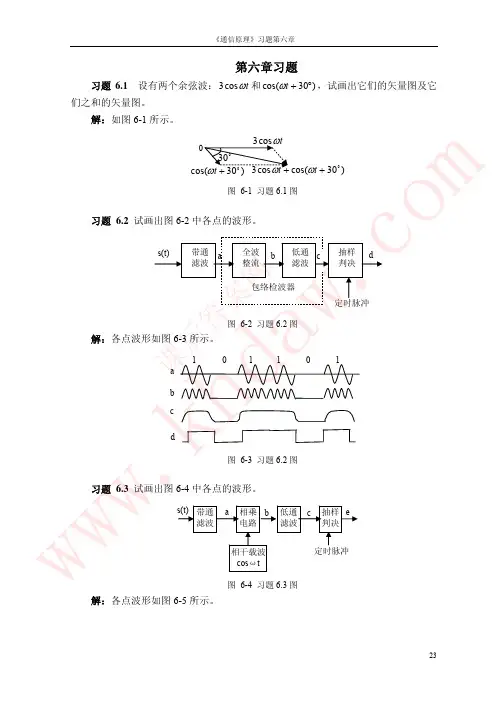 通信原理教程(第2版)课后答案12-6