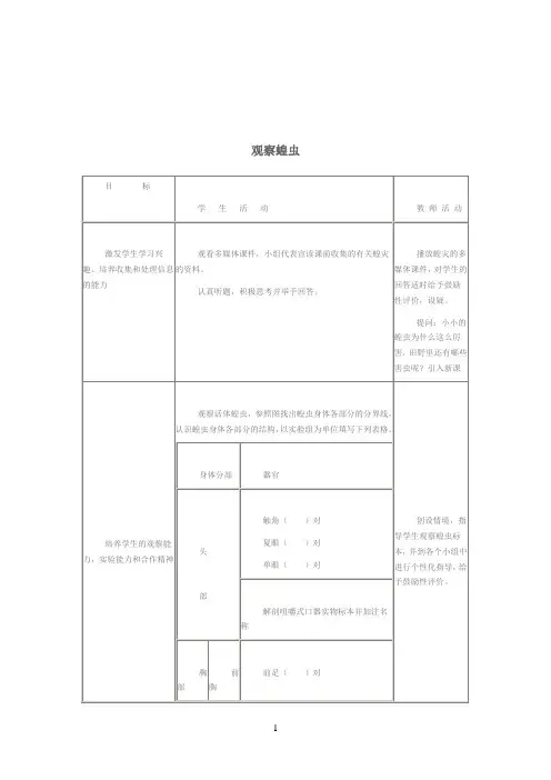11.观察蝗虫的生活史标本