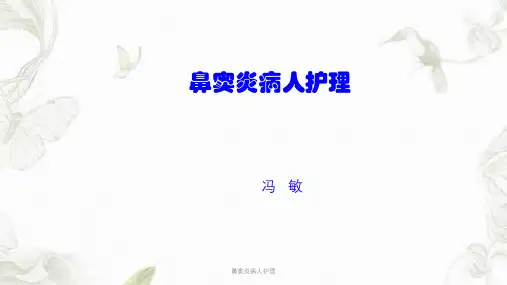 鼻窦炎病人护理ppt课件