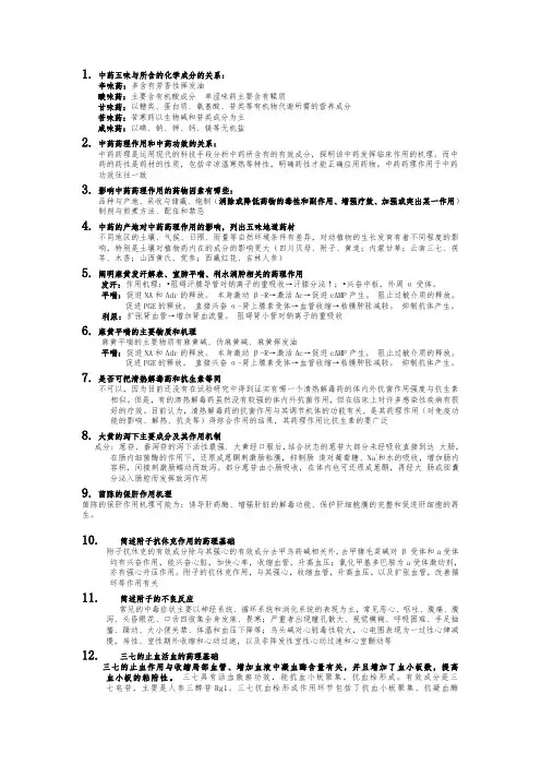 中药药理