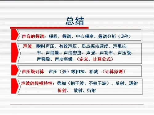 第三章 噪声的评价和标准