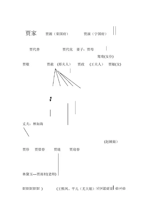 红楼梦人物关系图