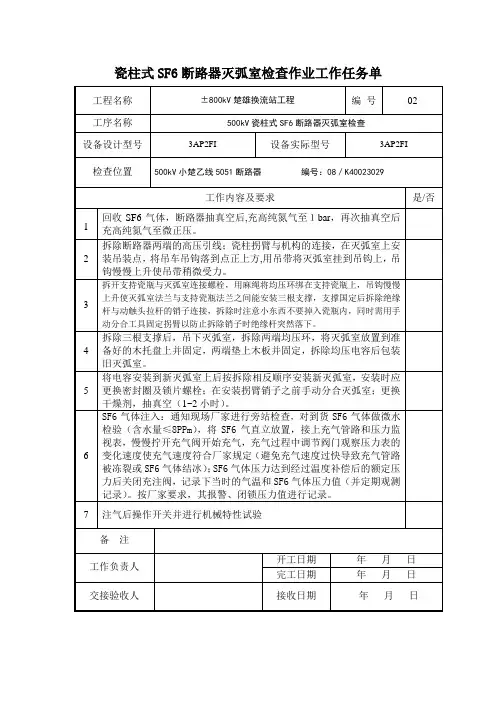 工作任务单2