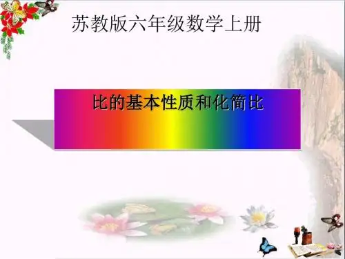 5.2《比的基本性质和化简比》课件