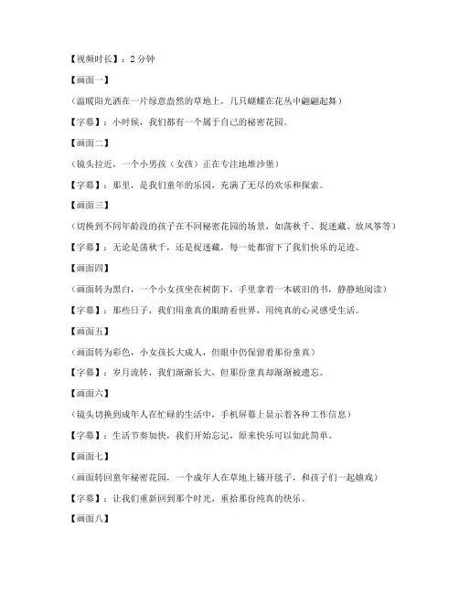 带字幕文案的短视频文案