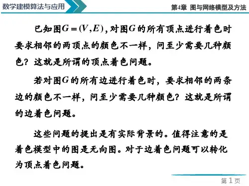 2022年数学建模算法与应用-图与网络模型着色问题和旅行商问题