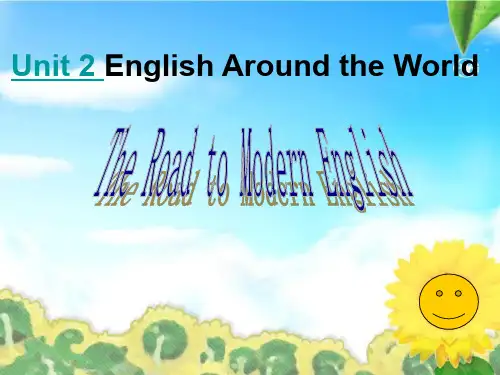 【公开课课件】高中英语必修一unit2reading
