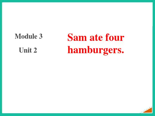 外研版五年级英语下册 (Sam ate four hamburgers) 课件