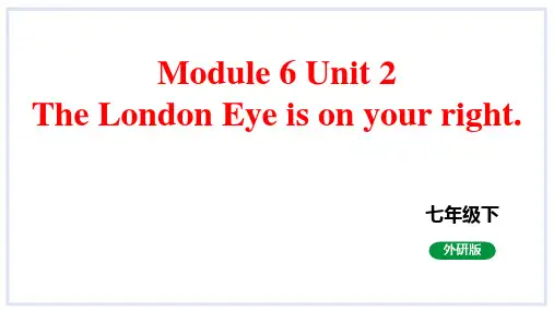 Module+6+Unit+2+The+London+Eye+is-2024学年外研版英语七年级下册
