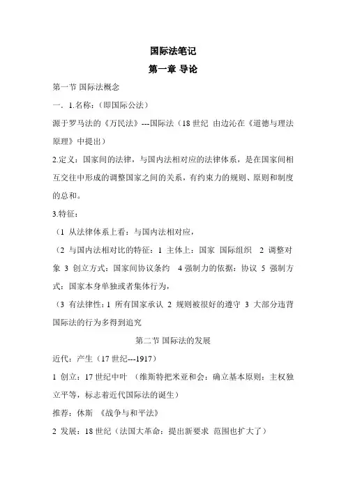 国际法笔记