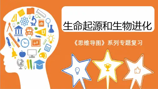 人教版八年级生物下册《思维导图 生命起源和生物进化》课件