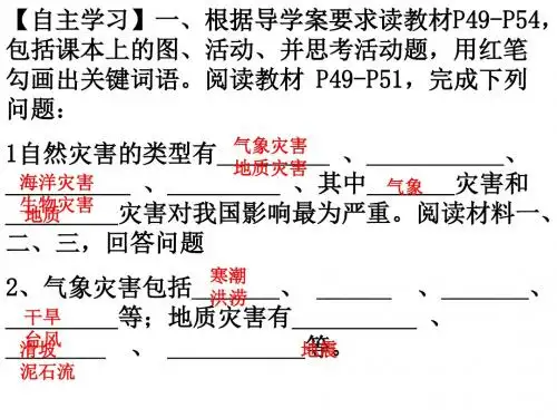 认识我国的自然灾害ppt课件