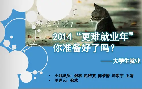 2014年大学生就业形势分析