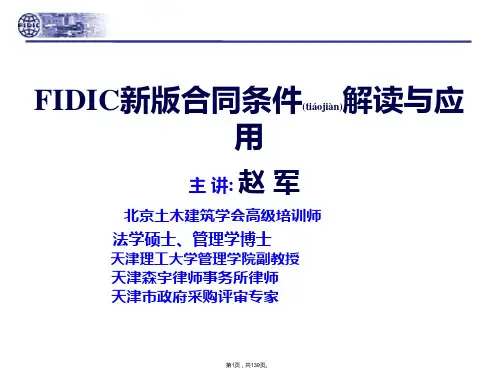 FIDIC新版合同条件解读与应用(共139张)