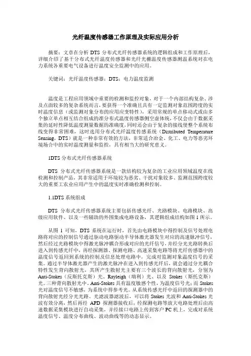 光纤温度传感器工作原理及实际应用分析