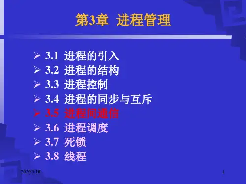 操作系统第3章-3 进程通信.